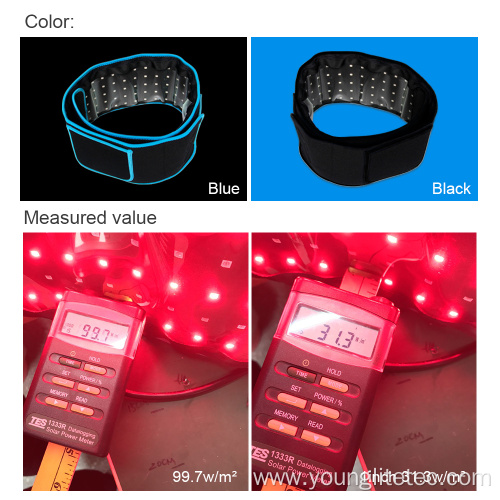 Red infrared light therapy belt for pain relief